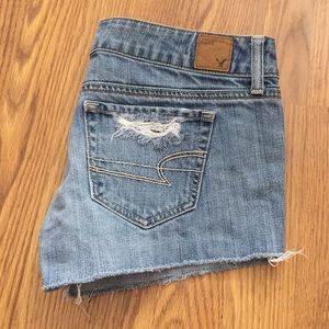 American Eagle Ripped Jean Shorts